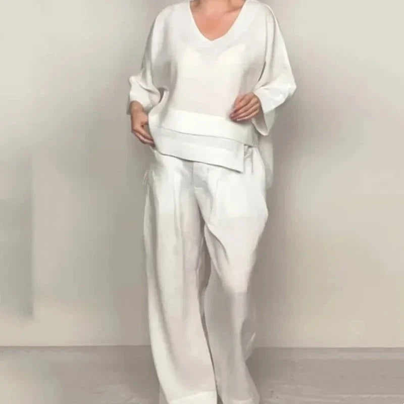 Tania Breezy Linen Two-Piece Set