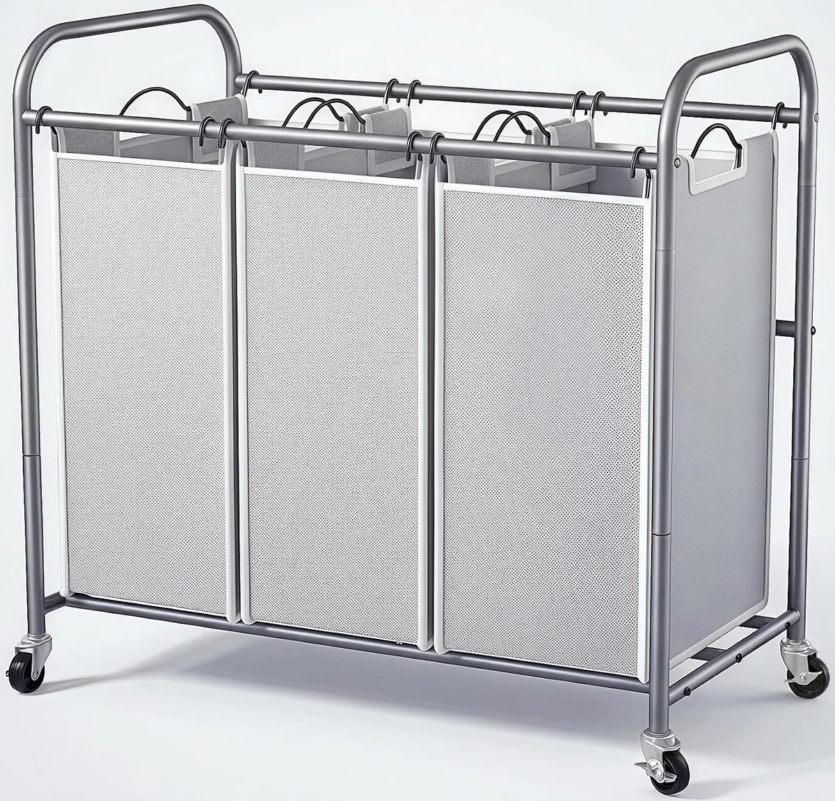 Laundry Sorter Hamper 3 Section, Divided Laundry Basket Organizer